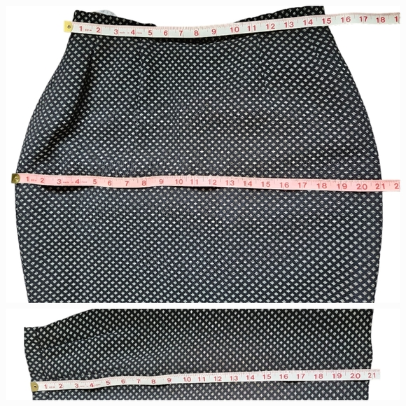 Joseph Janard vintage wool blend skirt suit navy-black silver long jacket sz. 10 - Picture 16 of 16